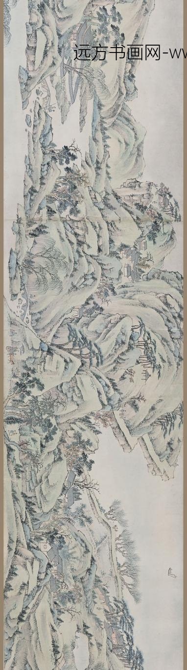 萧云从_青绿山水图卷_