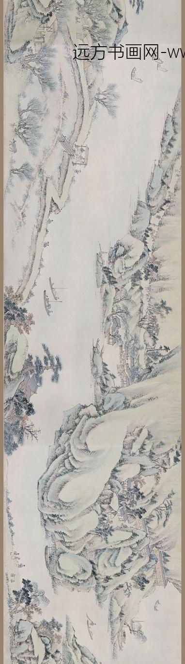 萧云从_青绿山水图卷_