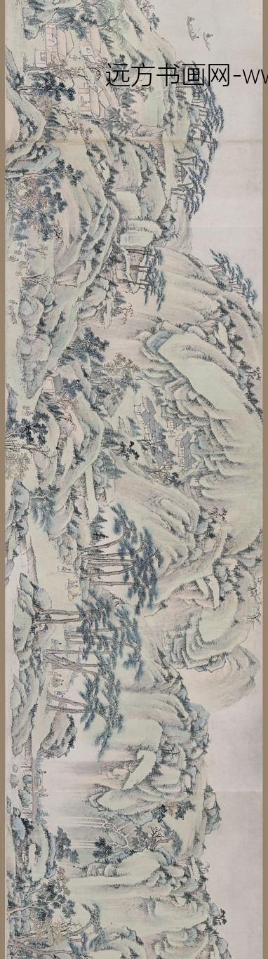 萧云从_青绿山水图卷_