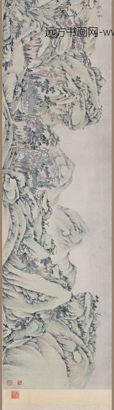 萧云从_青绿山水图卷_