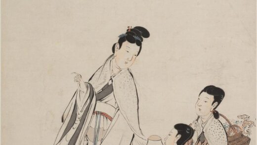 萧晨 麻姑献寿图轴.jpg