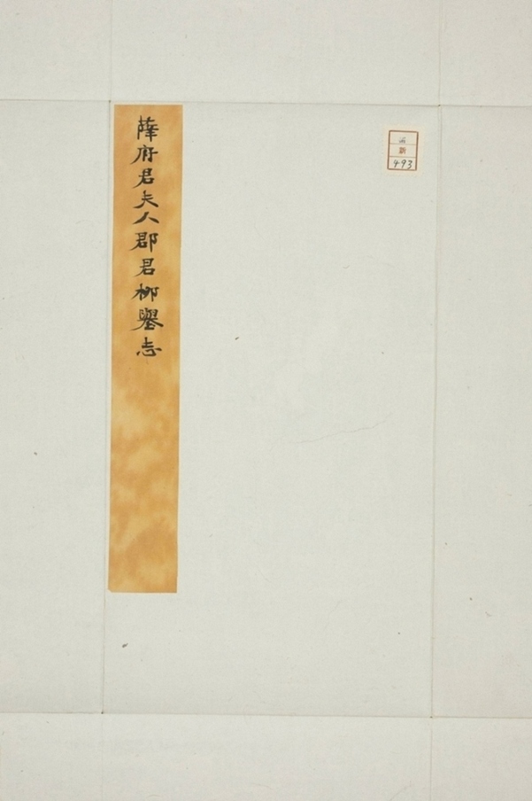 薛君妻柳氏墓誌_