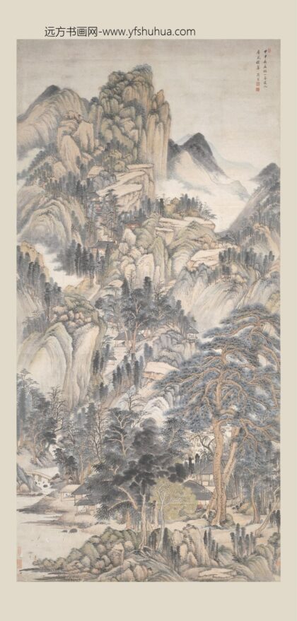 薛宣 层岚积翠图轴.jpg