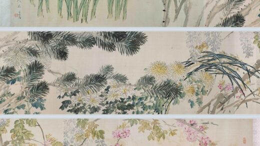 虚谷 花卉图卷.jpg