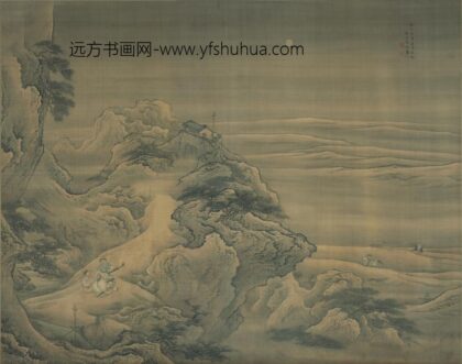 袁江 关山夜月图轴.jpg