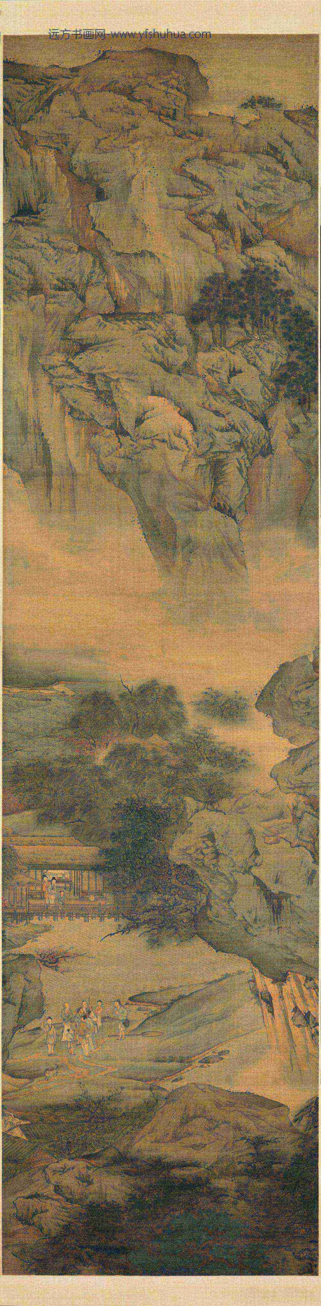 袁江_桃源仙境通景屏_