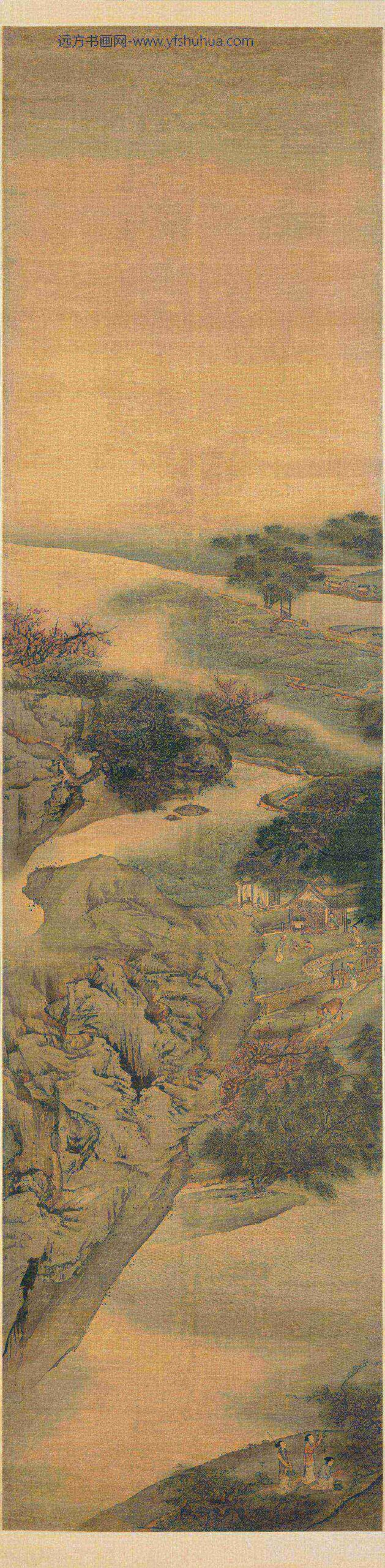 袁江_桃源仙境通景屏_
