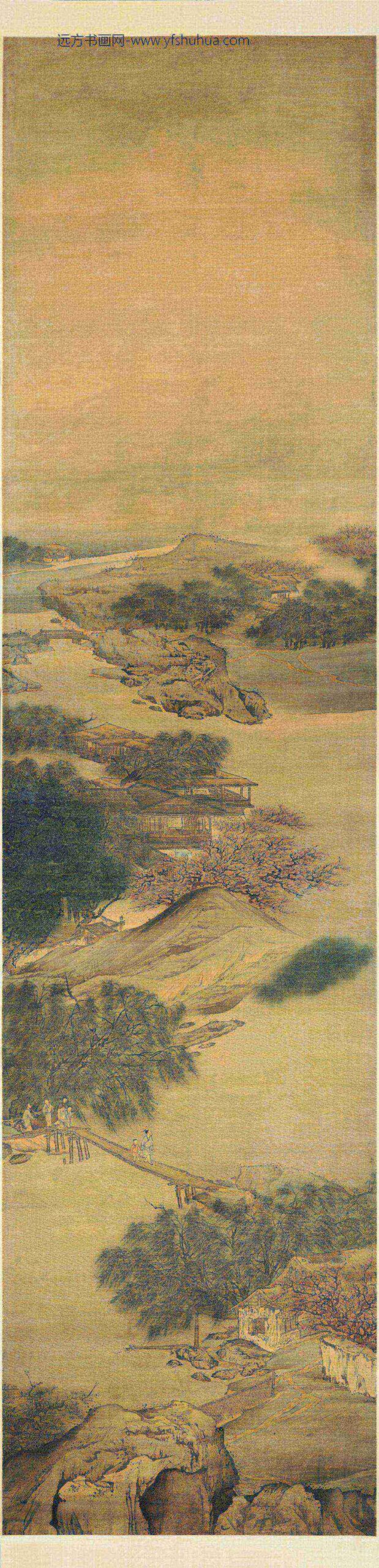 袁江_桃源仙境通景屏_
