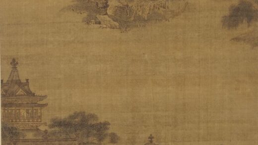 袁江 水殿春深图轴.jpg