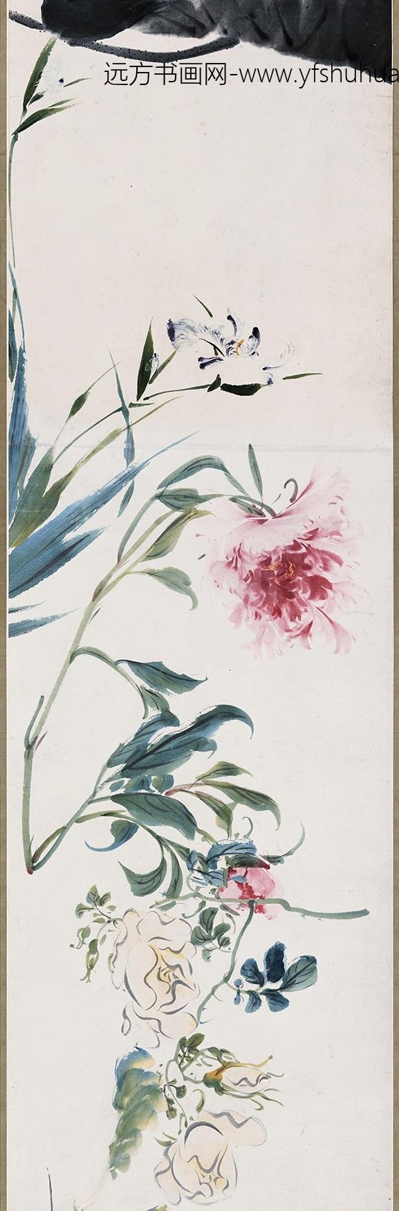 袁江_花卉图卷_