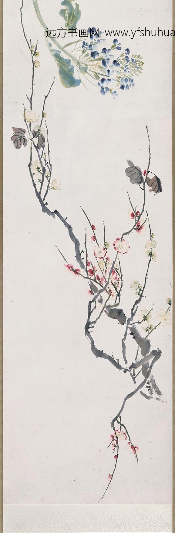 袁江_花卉图卷_