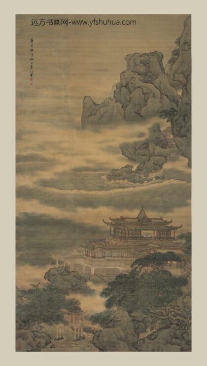 袁江 观涛图轴.jpg