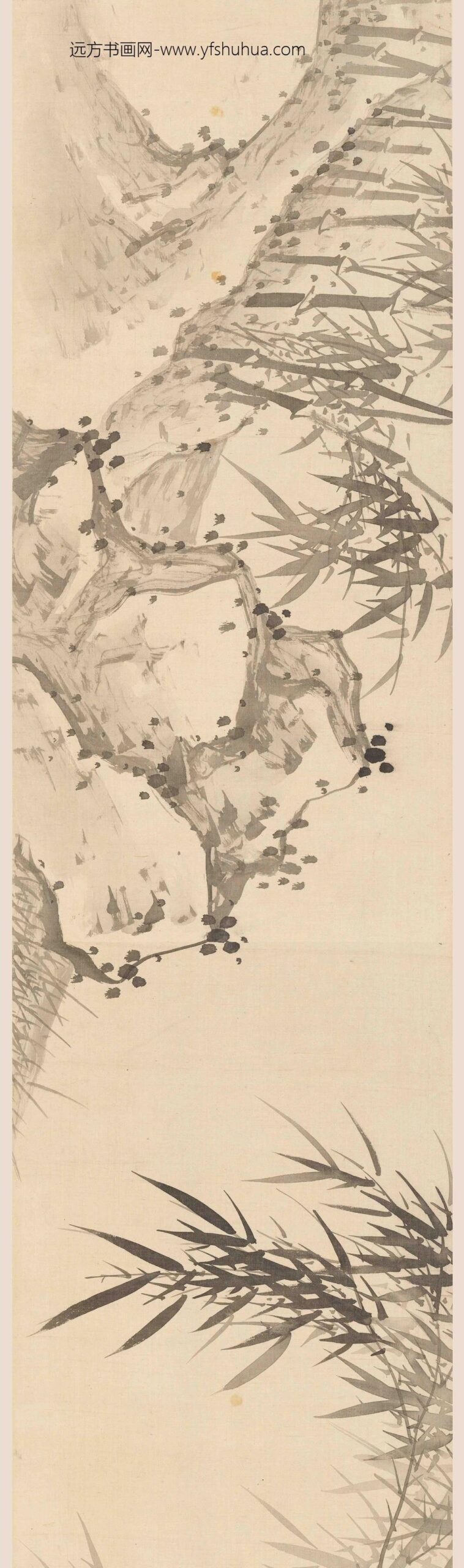 诸升（诸昇）_竹石图卷_