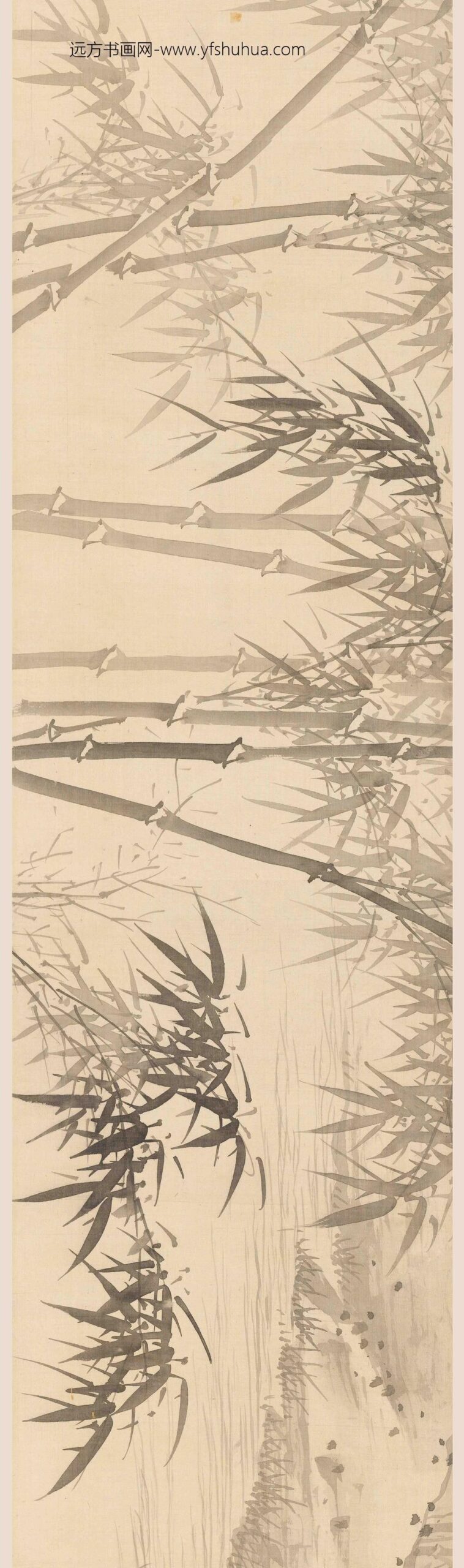 诸升（诸昇）_竹石图卷_