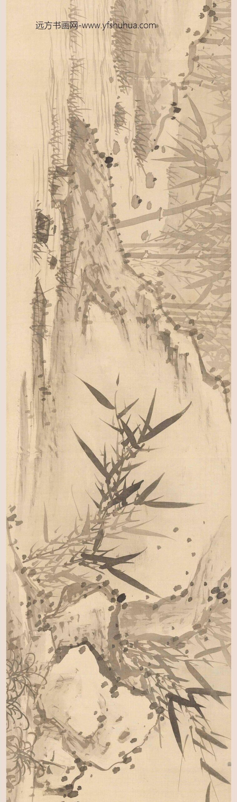 诸升（诸昇）_竹石图卷_