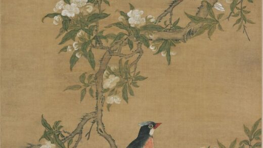 谈志伊 梨花双鸟图轴.jpg