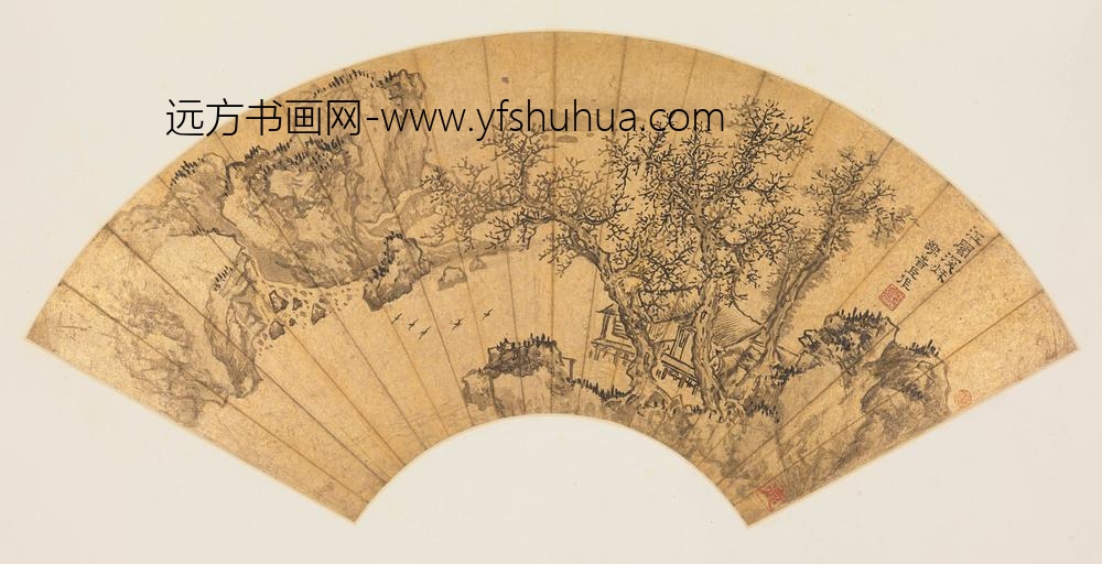 谢时臣_人物山水扇册