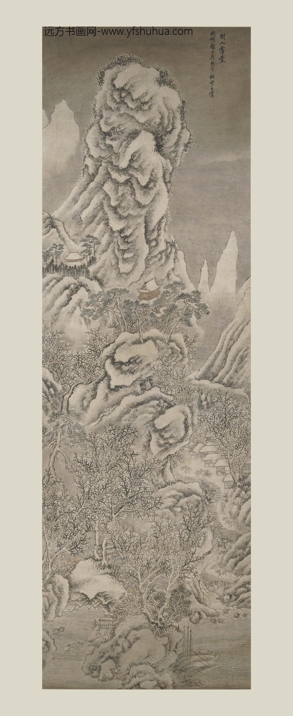 谢时臣_关山霏雪图轴