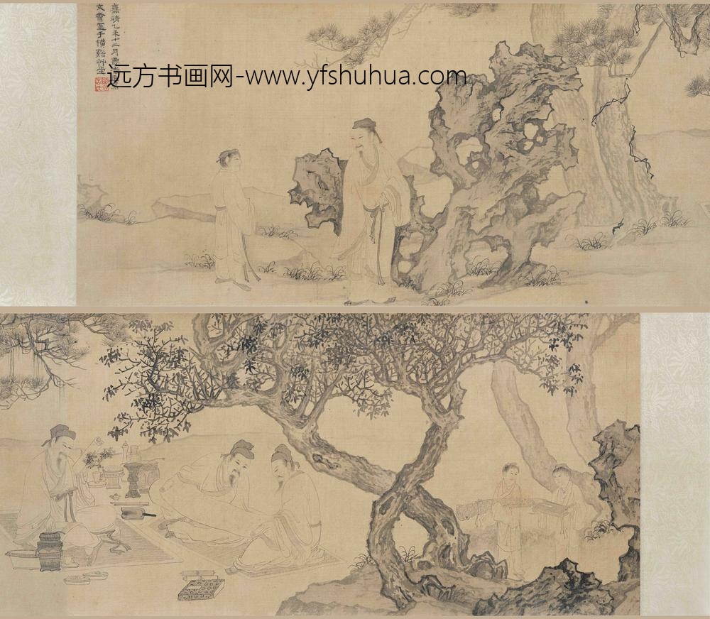 谢时臣_文会图卷