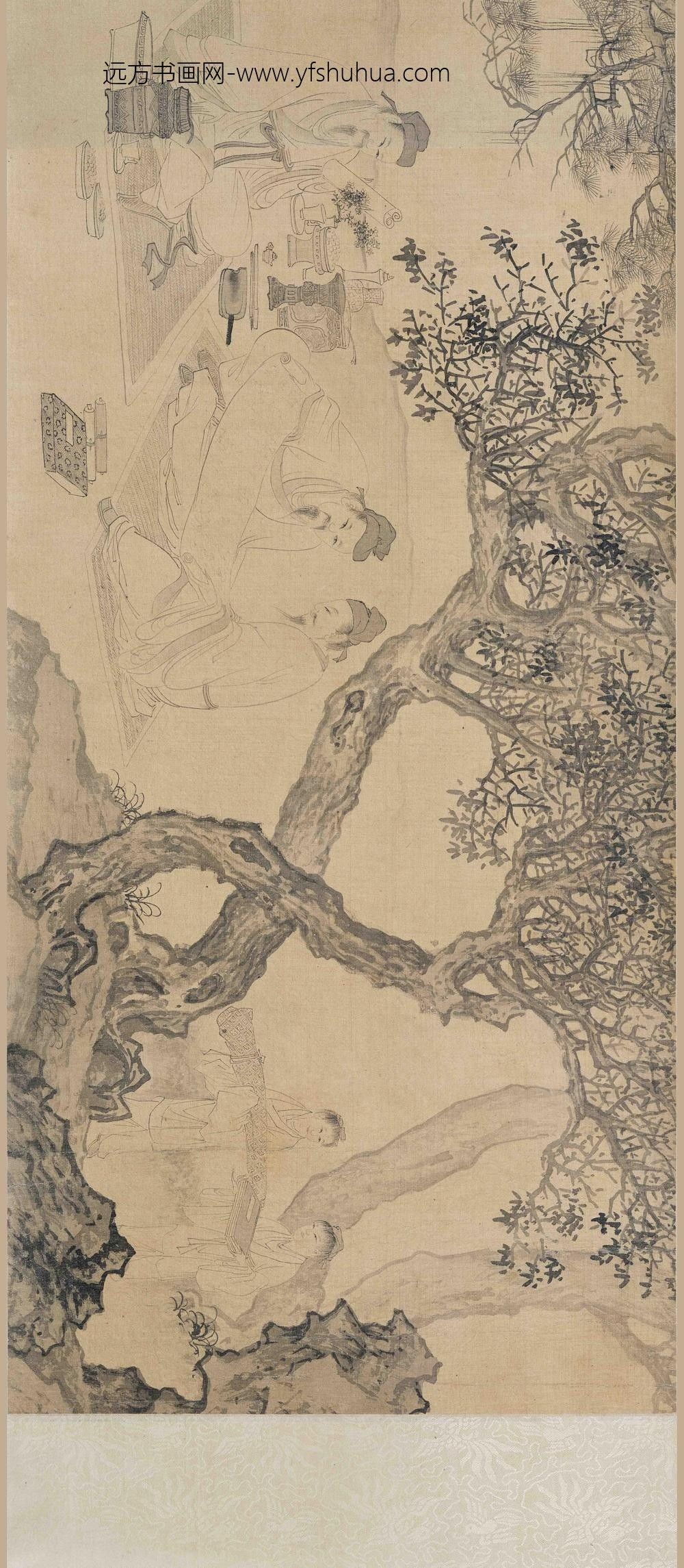 谢时臣_文会图卷_