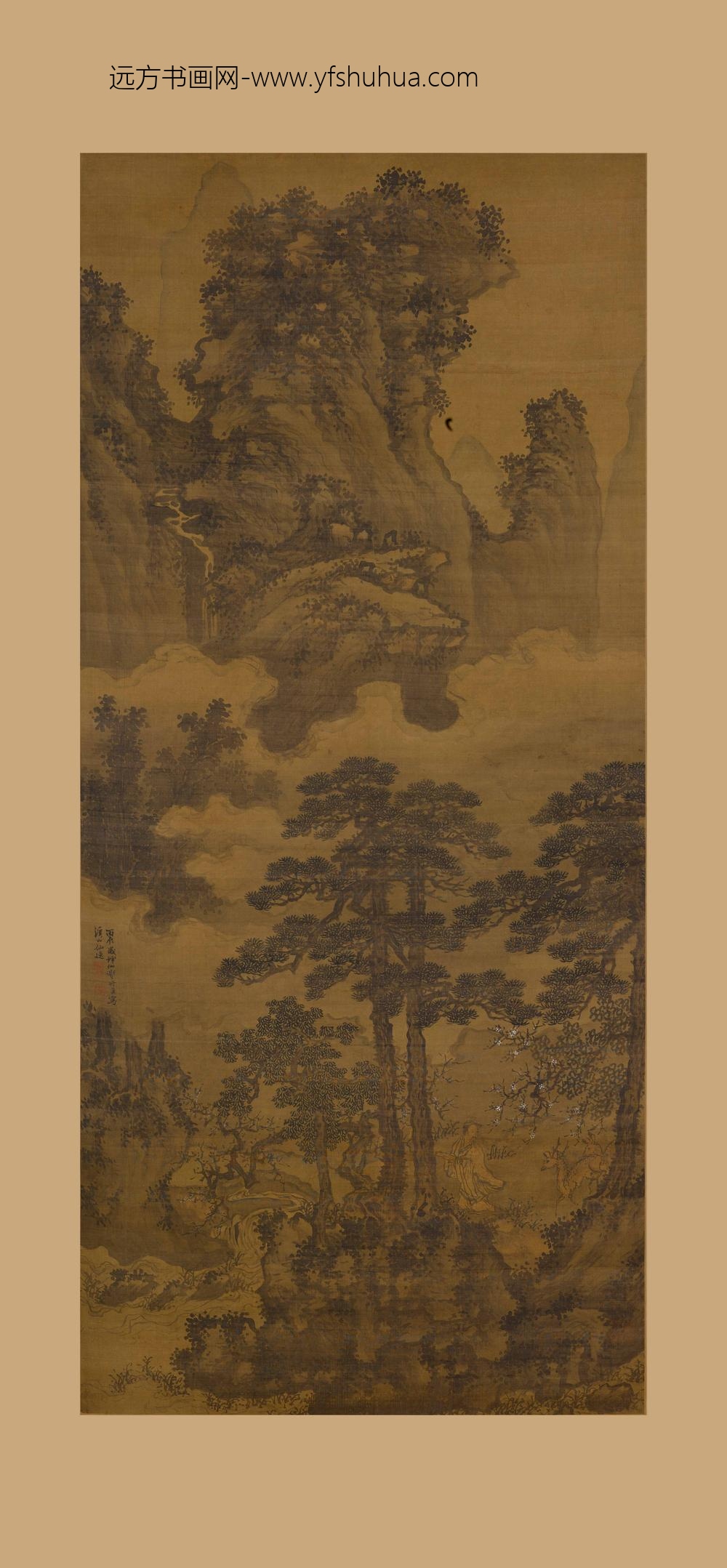 谢时臣_溪山仙逸图轴