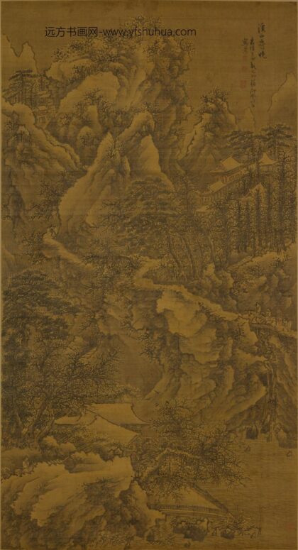 谢时臣 溪山岁晚图轴.jpg
