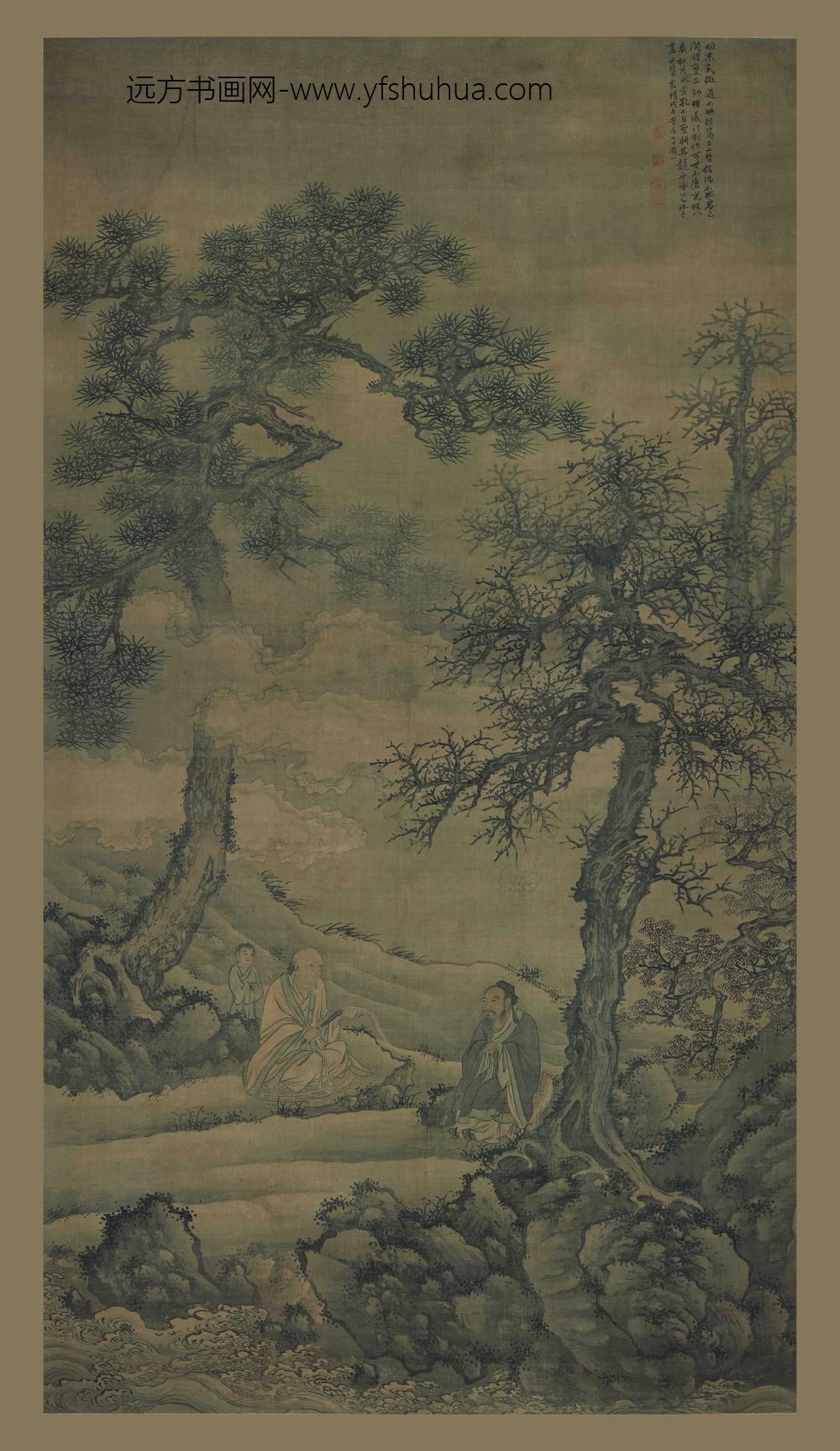 谢时臣_问礼图轴