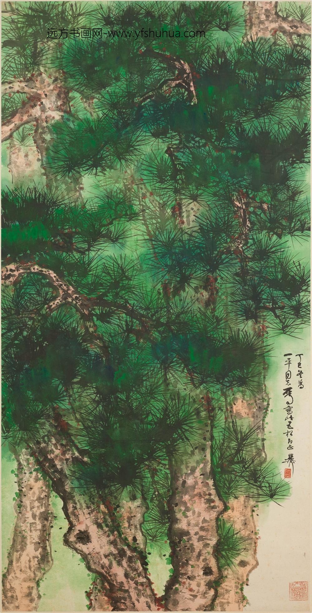 谢稚柳_五松图轴