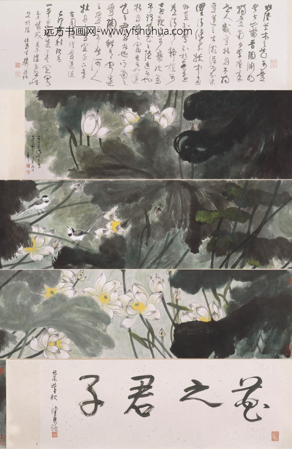 谢稚柳_荷花图卷