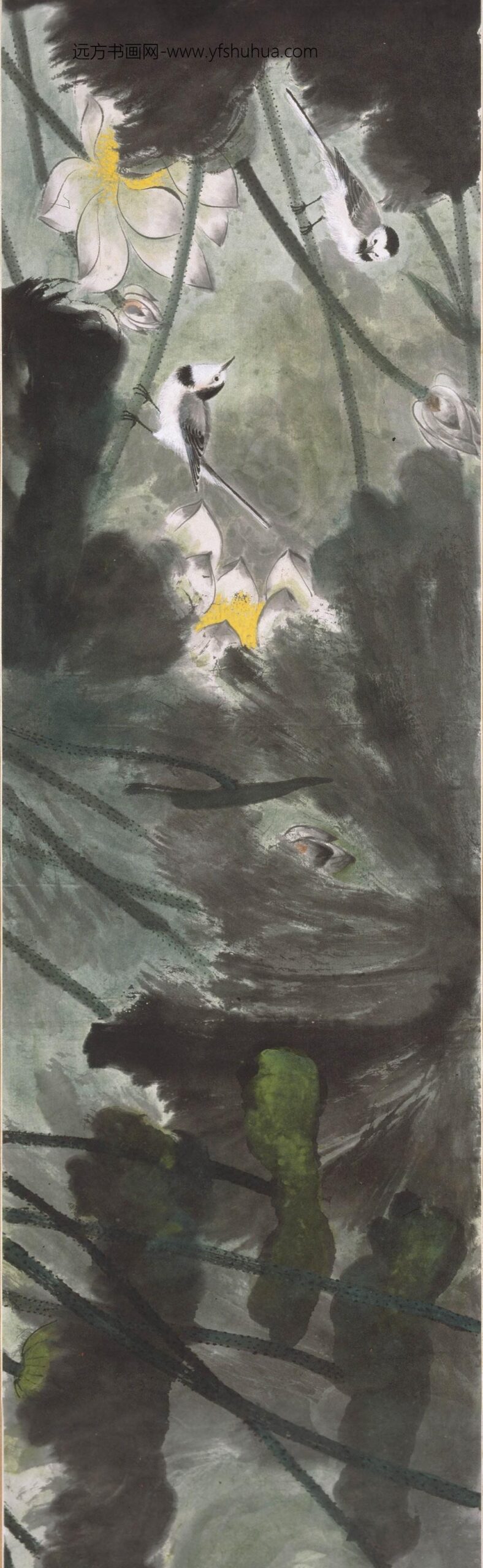 谢稚柳_荷花图卷_