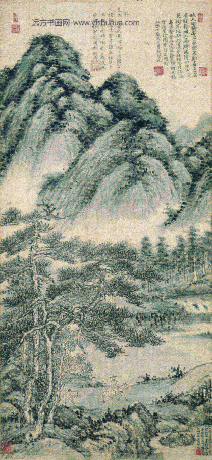 谢缙（谢晋） 云阳早行图轴.jpg