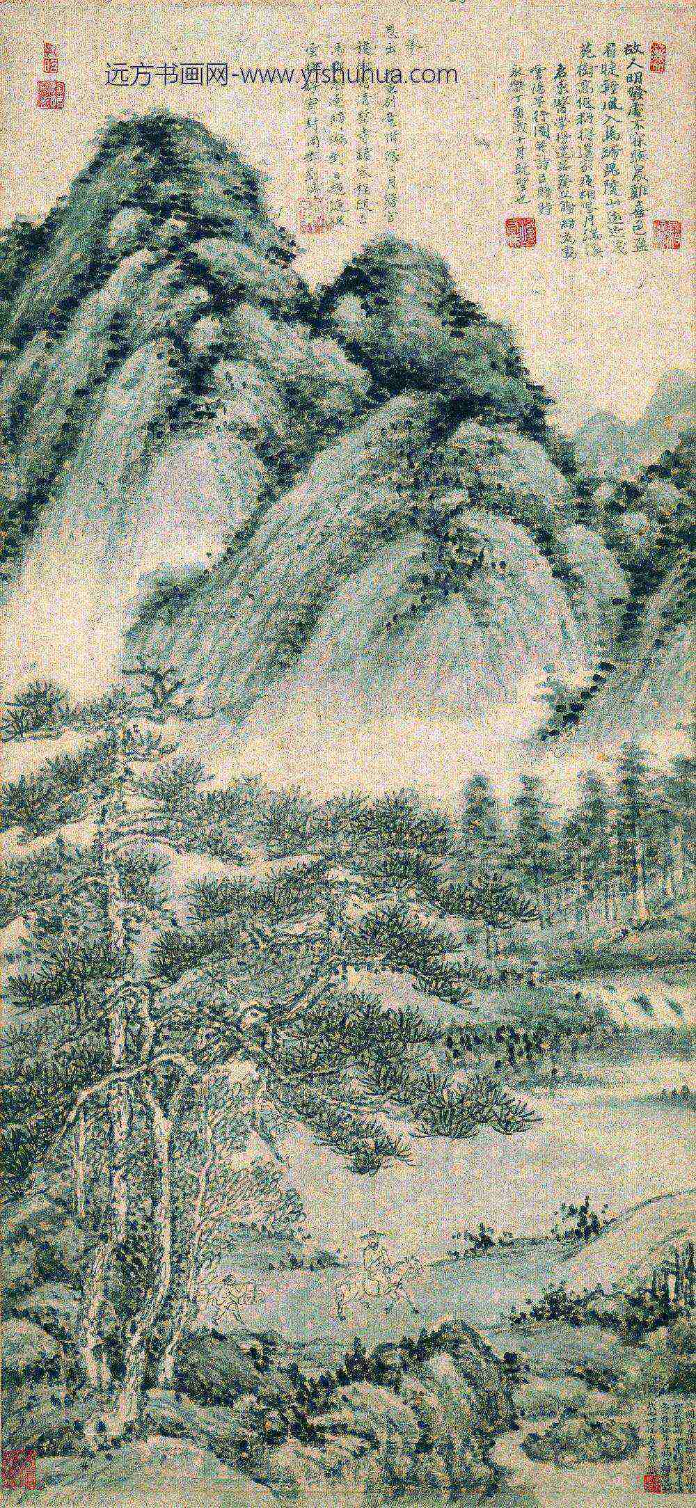 谢缙（谢晋）_云阳早行图轴