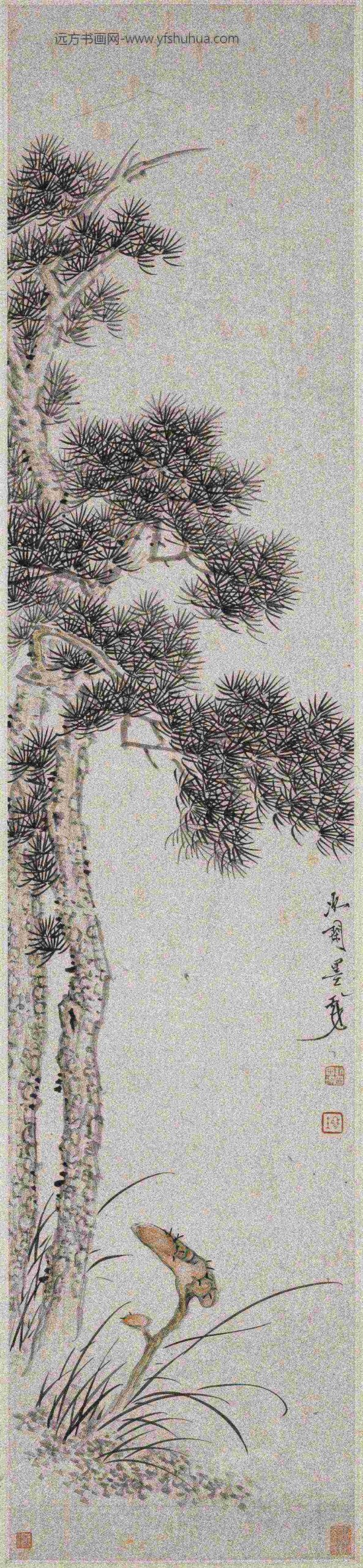 赵之琛_松芝图轴