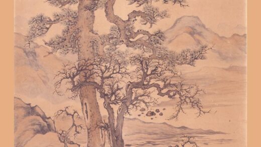 赵叔孺 寒林平野图轴.jpg