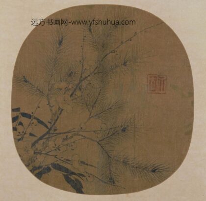 赵孟坚 岁寒三友图纨扇.jpg