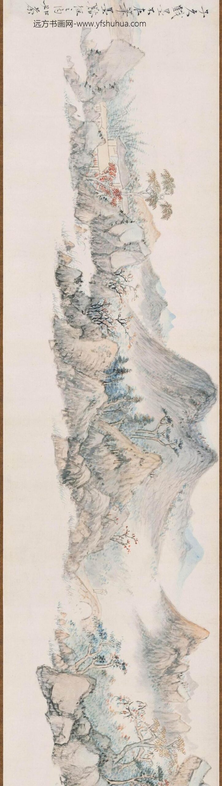 赵左_仿大痴秋山无尽图卷_