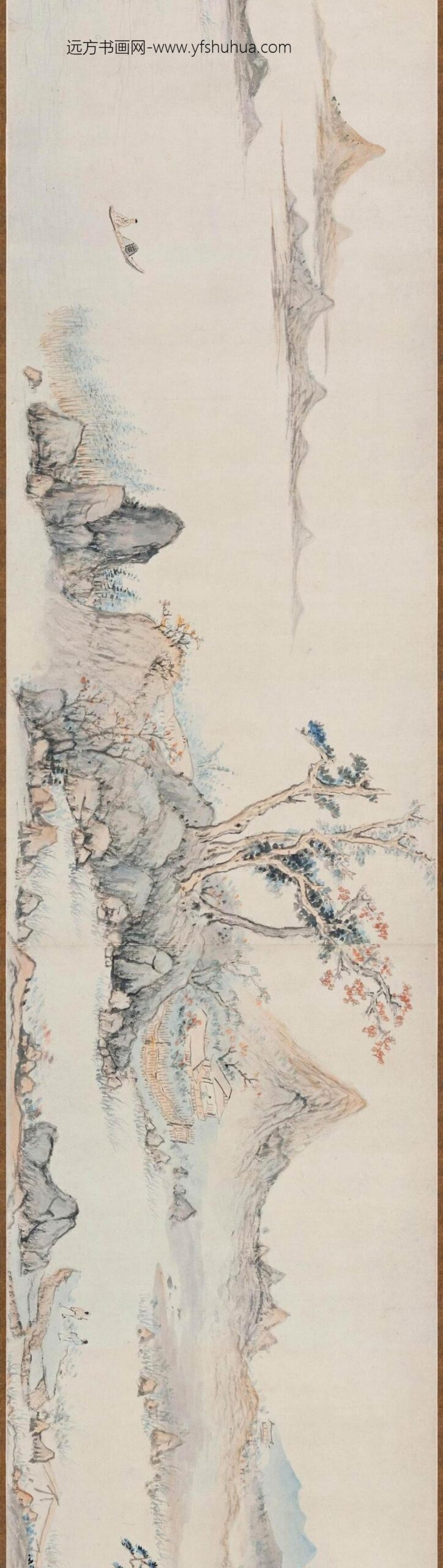 赵左_仿大痴秋山无尽图卷_