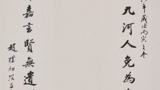 赵朴初 行书禹王庙十五言联.jpg