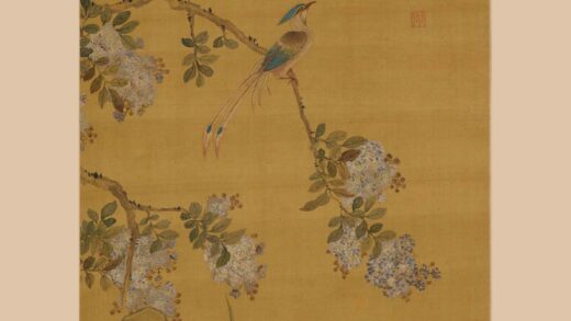 邹一桂 紫薇绶带图轴.jpg