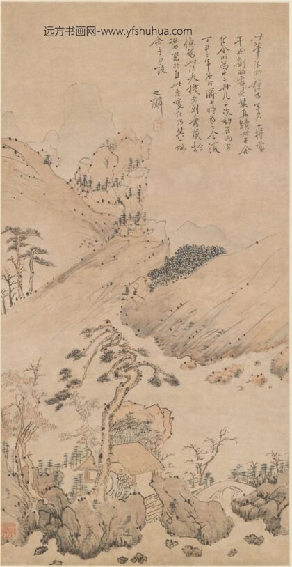 邹之麟 仿黄公望山水图轴.jpg