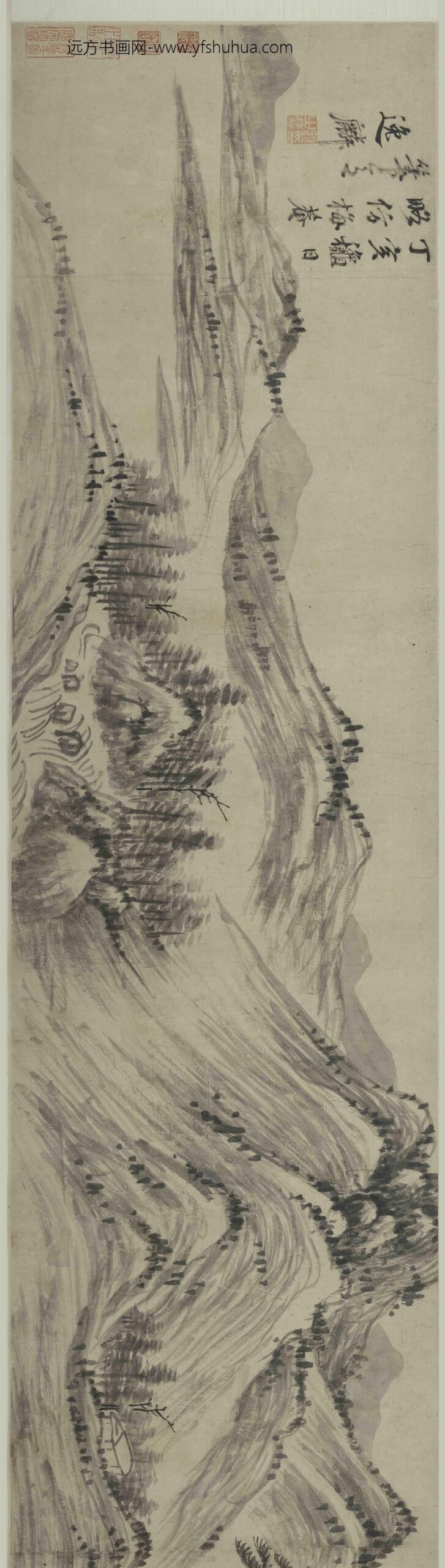 邹之麟_山水图卷_