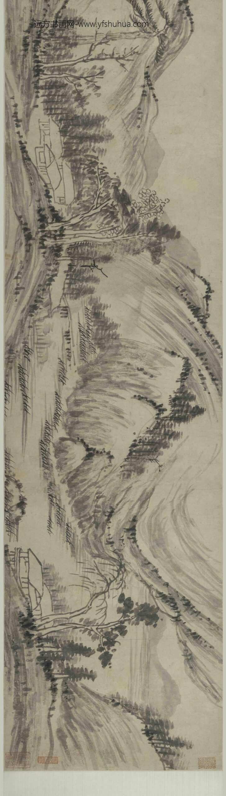 邹之麟_山水图卷_