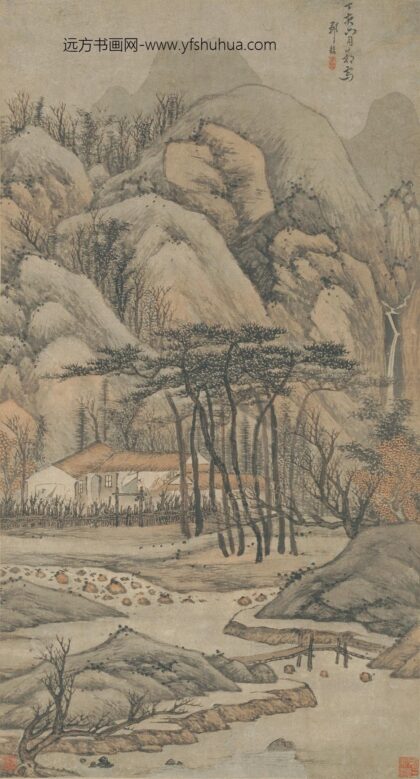 邹喆（哲） 松林僧话图轴.jpg