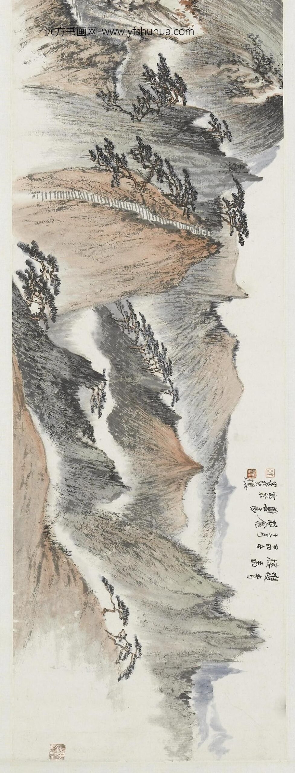 郑午昌_双青楼图横批_