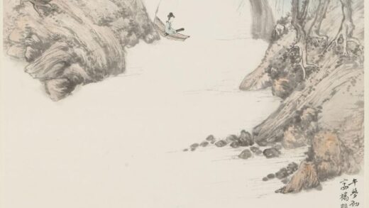 郑午昌 柳桥观赏图轴.jpg