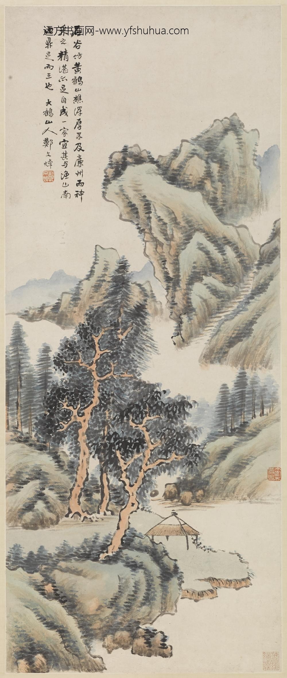 郑文焯_秋山图轴