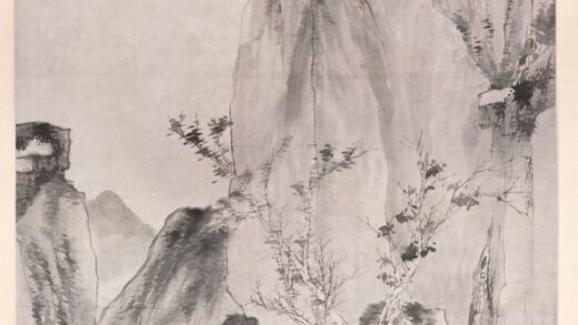 郑旼 为奠乙作山水轴.jpg