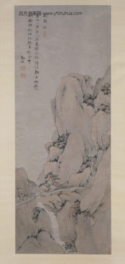 郑旼 黄山图屏之一.jpg