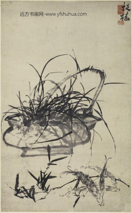 郑板桥（郑燮） 兰竹春笋图轴.jpg