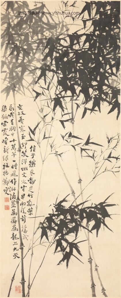 郑板桥（郑燮） 墨竹图轴 4.jpg